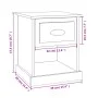 Mesitas de noche 2 uds madera roble marrón 39x39x47,5 cm de vidaXL, Mesitas de noche - Ref: Foro24-816143, Precio: 57,14 €, D...