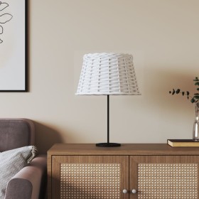 Pantalla para lámpara mimbre blanco Ø38x23 cm de vidaXL, Pantallas para lámparas - Ref: Foro24-364384, Precio: 37,99 €, Descu...