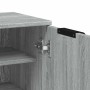Mueble zapatero madera contrachapada gris Sonoma 59x35x100 cm en Armarios y almacenamiento | Comprar online en Foru.es