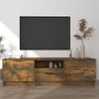Mueble para TV madera contrachapada roble ahumado 140x35x40cm en Muebles TV | Comprar online en Foru.es