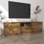 Mueble para TV madera contrachapada roble ahumado 140x35x40cm en Muebles TV | Comprar online en Foru.es