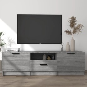Mueble de TV madera contrachapada gris Sonoma 140x35x40 cm en Muebles TV | Comprar online en Foru.es