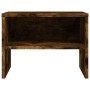 Mesita de noche madera contrachapada roble ahumado 40x30x30 cm de vidaXL, Mesitas de noche - Ref: Foro24-815238, Precio: 35,0...