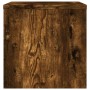 Mesita de noche madera contrachapada roble ahumado 40x30x30 cm de vidaXL, Mesitas de noche - Ref: Foro24-815238, Precio: 35,0...