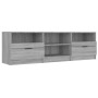 Mueble de TV madera contrachapada gris Sonoma 150x33,5x45 cm en Muebles TV | Comprar online en Foru.es