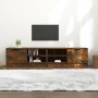 Muebles para TV 2 uds contrachapado roble ahumado 80x35x36,5 cm en Muebles TV | Comprar online en Foru.es