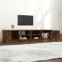 Muebles para TV 2 uds contrachapado roble ahumado 80x35x36,5 cm en Muebles TV | Comprar online en Foru.es
