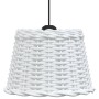 Pantalla para lámpara de techo mimbre blanco Ø30x20 cm de vidaXL, Pantallas para lámparas - Ref: Foro24-364367, Precio: 27,18...