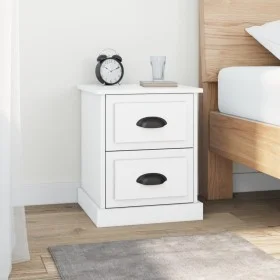 Mesitas de noche 2 uds madera contrachapada blanco 39x39x47,5cm de vidaXL, Mesitas de noche - Ref: Foro24-816145, Precio: 80,...