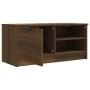 Mueble para TV madera contrachapada marrón roble 80x35x36,5 cm en Muebles TV | Comprar online en Foru.es