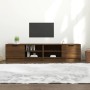 Muebles para TV 2 uds contrachapado marrón roble 80x35x36,5 cm en Muebles TV | Comprar online en Foru.es