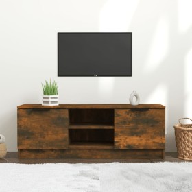 Mueble de TV madera contrachapada roble ahumado 102x35x36,5 cm en Muebles TV | Comprar online en Foru.es
