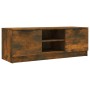 Mueble de TV madera contrachapada roble ahumado 102x35x36,5 cm en Muebles TV | Comprar online en Foru.es