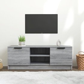 Mueble de TV madera contrachapada gris Sonoma 102x35x36,5 cm en Muebles TV | Comprar online en Foru.es
