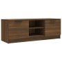Mueble de TV madera contrachapada marrón roble 102x35x36,5 cm en Muebles TV | Comprar online en Foru.es