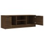 Mueble de TV madera contrachapada marrón roble 102x35x36,5 cm en Muebles TV | Comprar online en Foru.es