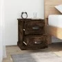 Mesita noche 2 uds madera contrachapada roble humo 39x39x47,5cm de vidaXL, Mesitas de noche - Ref: Foro24-816155, Precio: 67,...