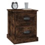 Mesita noche 2 uds madera contrachapada roble humo 39x39x47,5cm de vidaXL, Mesitas de noche - Ref: Foro24-816155, Precio: 68,...