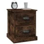Mesita noche 2 uds madera contrachapada roble humo 39x39x47,5cm de vidaXL, Mesitas de noche - Ref: Foro24-816155, Precio: 67,...