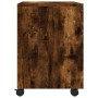 Archivador ruedas madera contrachapada roble ahumado 45x38x54cm en Armarios y almacenamiento | Comprar online en Foru.es