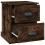 Mesita noche 2 uds madera contrachapada roble humo 39x39x47,5cm de vidaXL, Mesitas de noche - Ref: Foro24-816155, Precio: 67,...