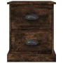 Mesita noche 2 uds madera contrachapada roble humo 39x39x47,5cm de vidaXL, Mesitas de noche - Ref: Foro24-816155, Precio: 67,...