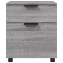 Archivador ruedas madera contrachapada gris Sonoma 45x38x54 cm en Armarios y almacenamiento | Comprar online en Foru.es