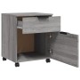 Archivador ruedas madera contrachapada gris Sonoma 45x38x54 cm en Armarios y almacenamiento | Comprar online en Foru.es