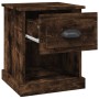 Mesita de noche madera contrachapada roble ahumado 39x39x47,5cm de vidaXL, Mesitas de noche - Ref: Foro24-816138, Precio: 32,...