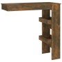Mesa de bar de pared contrachapada roble ahumado 102x45x103,5cm en Mesas de comedor | Comprar online en Foru.es
