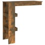 Mesa de bar de pared contrachapada roble ahumado 102x45x103,5cm en Mesas de comedor | Comprar online en Foru.es
