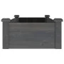 Jardinera arriate forro madera maciza marrón abeto 120x45x25 cm de vidaXL, Maceteros y jardineras - Ref: Foro24-364288, Preci...