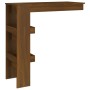 Mesa de bar de pared contrachapada roble marrón 102x45x103,5cm en Mesas de comedor | Comprar online en Foru.es