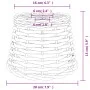Pantalla para lámpara de techo mimbre marrón Ø20x15 cm de vidaXL, Pantallas para lámparas - Ref: Foro24-364373, Precio: 19,78...