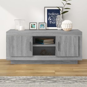 Mueble para TV madera contrachapada gris Sonoma 102x35x45 cm en Muebles TV | Comprar online en Foru.es