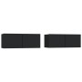 Muebles para TV 2 uds madera contrachapada negro 80x30x30 cm de vidaXL, Muebles TV - Ref: Foro24-804536, Precio: 95,59 €, Des...