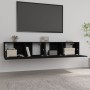 Muebles para TV 2 uds madera contrachapada negro 80x30x30 cm de vidaXL, Muebles TV - Ref: Foro24-804536, Precio: 95,59 €, Des...
