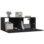 Muebles para TV 2 uds madera contrachapada negro 80x30x30 cm de vidaXL, Muebles TV - Ref: Foro24-804536, Precio: 95,59 €, Des...
