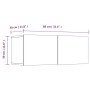 Muebles para TV 2 uds madera contrachapada negro 80x30x30 cm de vidaXL, Muebles TV - Ref: Foro24-804536, Precio: 95,59 €, Des...
