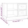 Mueble para TV madera contrachapada gris Sonoma 73x35,5x47,5 cm de vidaXL, Muebles TV - Ref: Foro24-816174, Precio: 54,21 €, ...