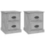 Bedside tables 2 pcs gray plywood 39x39x47.5 cm by vidaXL, Nightstands - Ref: Foro24-816153, Price: 72,54 €, Discount: %