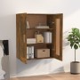 Armario pared madera ingeniería roble ahumado 69,5x32,5x90 cm en Estanterías | Comprar online en Foru.es