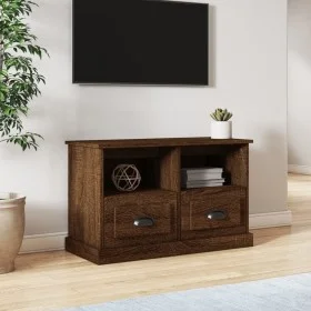 Mueble para TV madera contrachapada marrón roble 80x35x50 cm de vidaXL, Muebles TV - Ref: Foro24-816287, Precio: 73,04 €, Des...