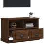 Mueble para TV madera contrachapada marrón roble 80x35x50 cm de vidaXL, Muebles TV - Ref: Foro24-816287, Precio: 74,52 €, Des...