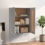 Armario de pared madera ingeniería gris Sonoma 69,5x32,5x90 cm en Estanterías | Comprar online en Foru.es