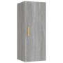 Armario de pared madera contrachapada gris Sonoma 34,5x34x90 cm en Estanterías | Comprar online en Foru.es