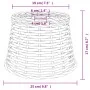 Pantalla para lámpara mimbre marrón Ø25x17 cm de vidaXL, Pantallas para lámparas - Ref: Foro24-364390, Precio: 19,02 €, Descu...
