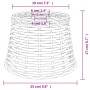 Pantalla para lámpara mimbre marrón Ø25x17 cm de vidaXL, Pantallas para lámparas - Ref: Foro24-364390, Precio: 19,37 €, Descu...