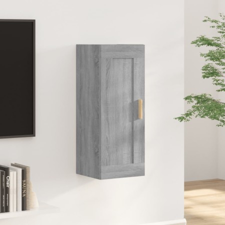 Armario de pared madera de ingeniería gris Sonoma 35x34x90 cm en Estanterías | Comprar online en Foru.es