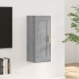 Armario de pared madera de ingeniería gris Sonoma 35x34x90 cm en Estanterías | Comprar online en Foru.es